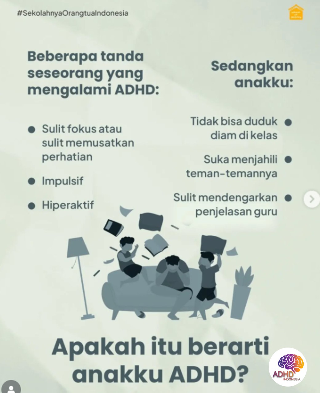 Ciri dan Gejala ADHD pada Anak Usia Dini di Kabupaten Pangkajene Dan Kepulauan